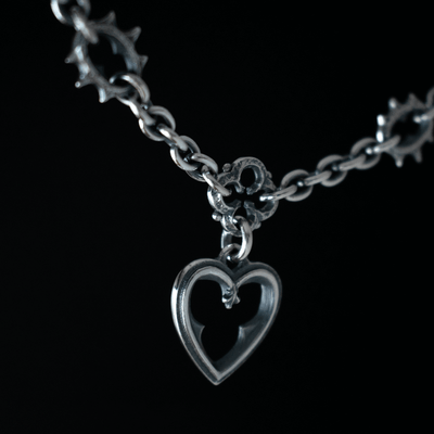 Barbed Devoted Heart Necklet