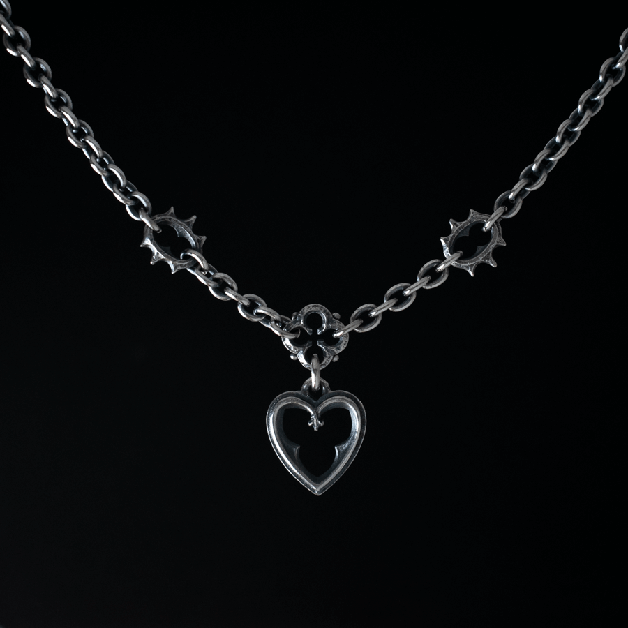 Barbed Devoted Heart Necklet