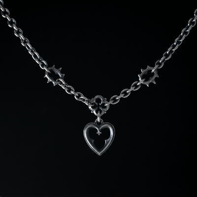 Barbed Devoted Heart Necklet