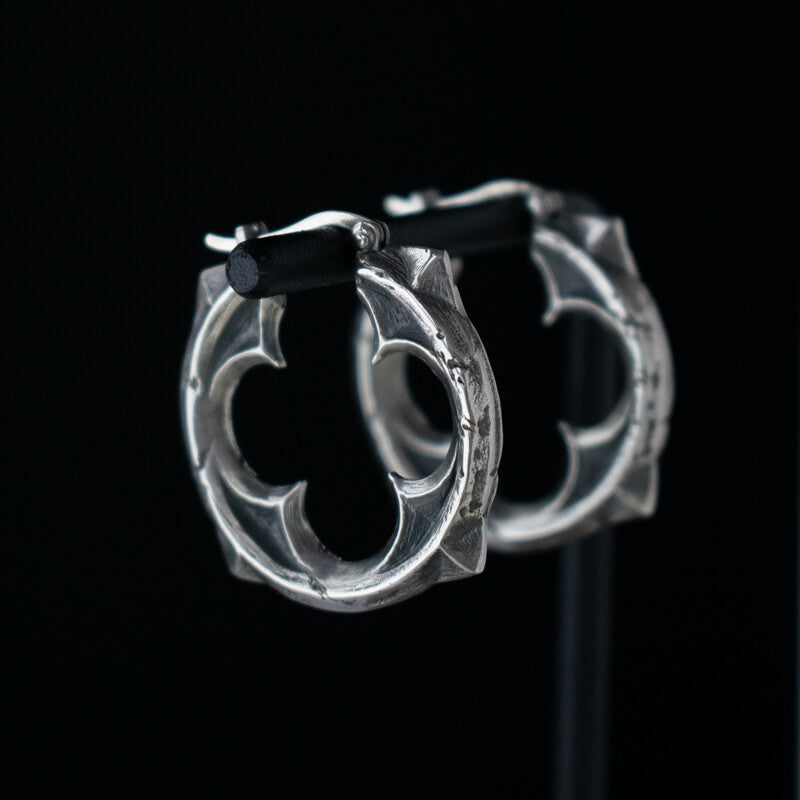 Quatrefoil Hoop Earrings