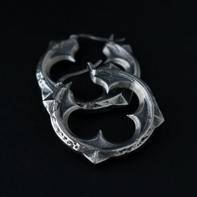 Quatrefoil Hoop Earrings