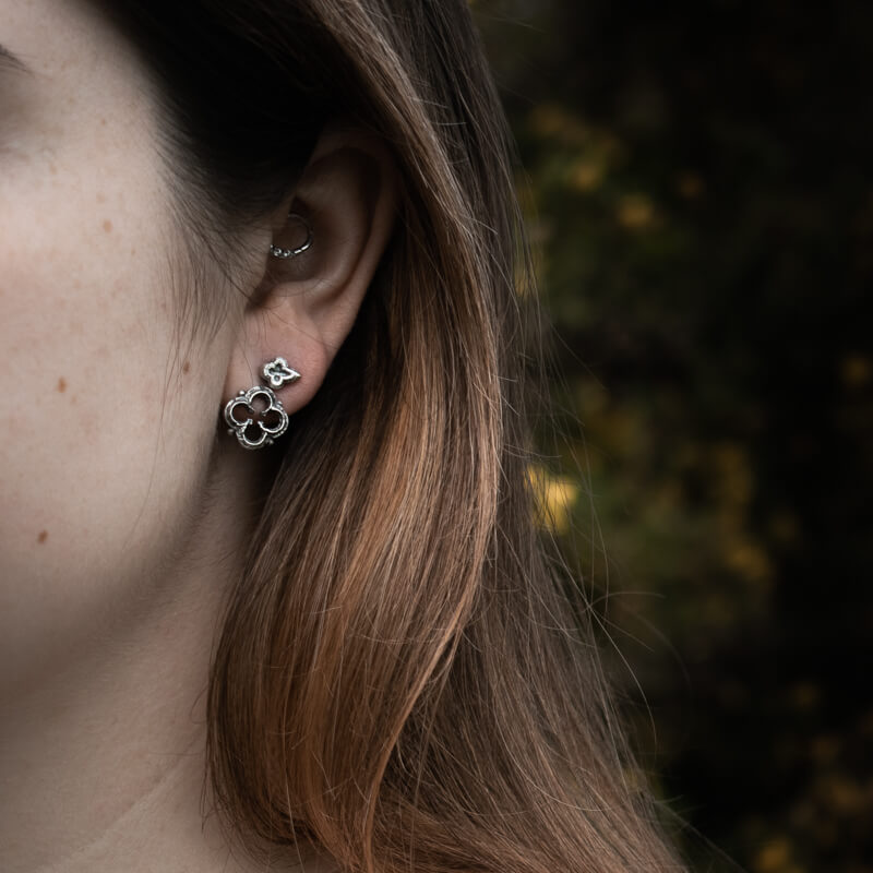 Quatrefoil Stud Earrings (MTO)