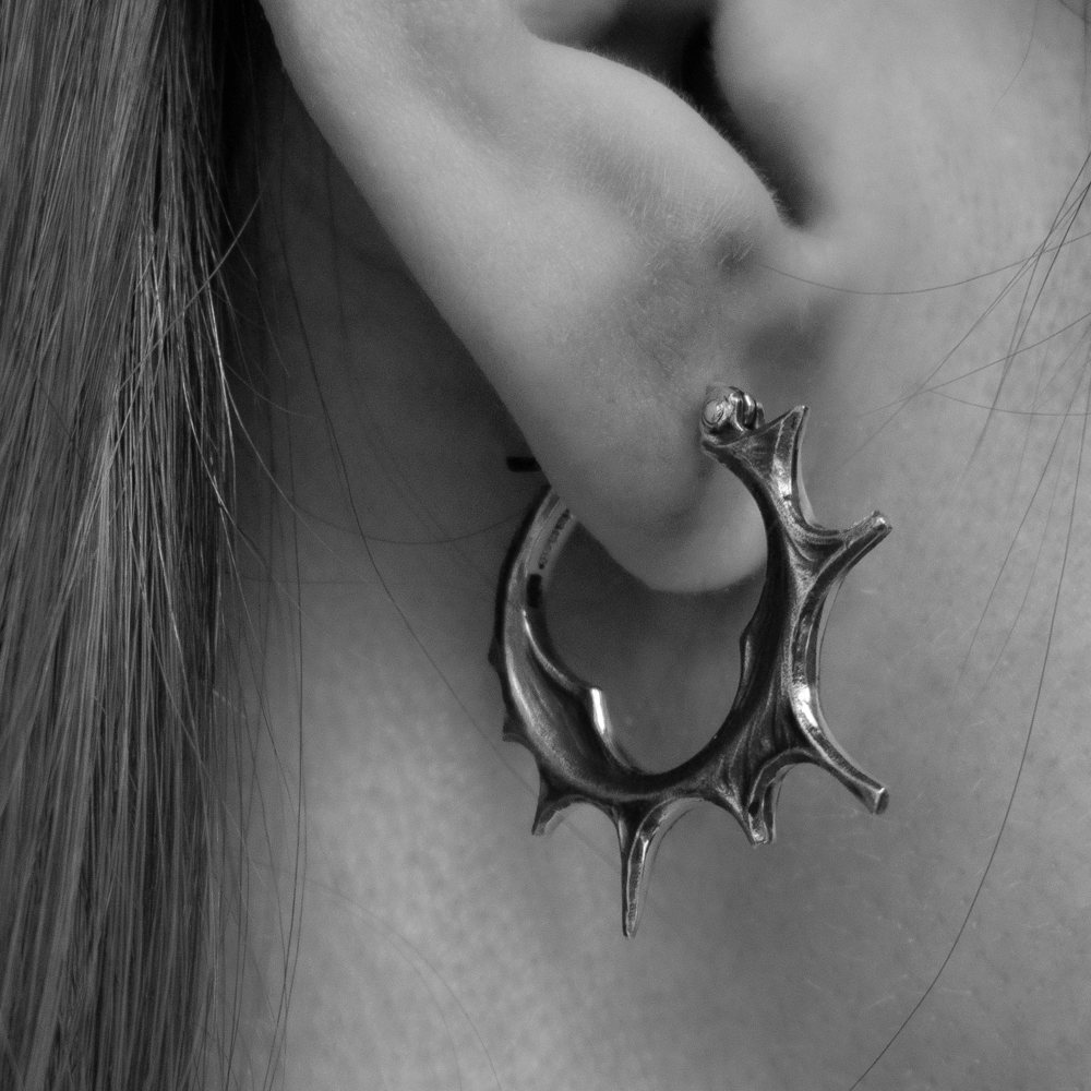 Urchin Hoop Earrings