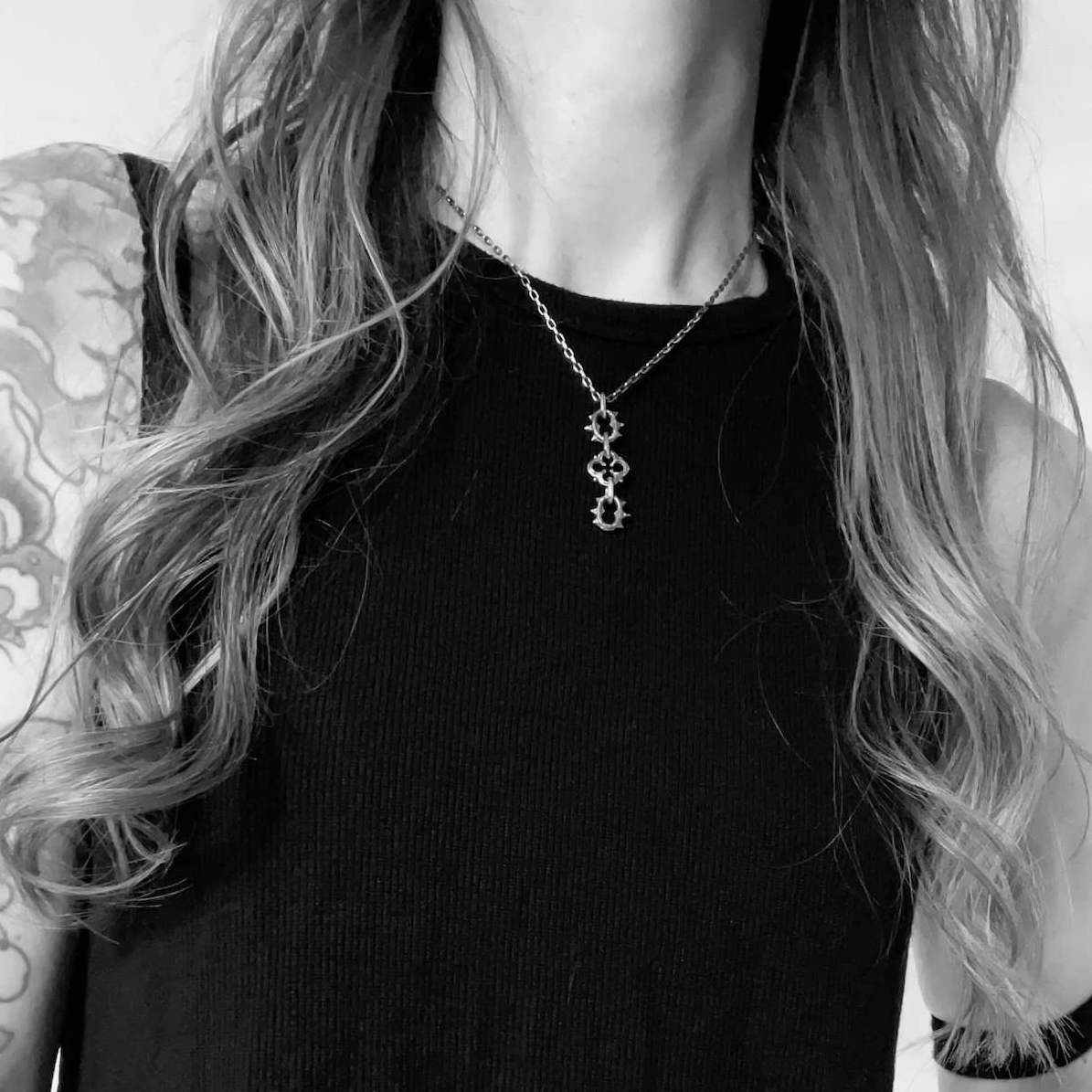 Barbed Quatrefoil Pendant