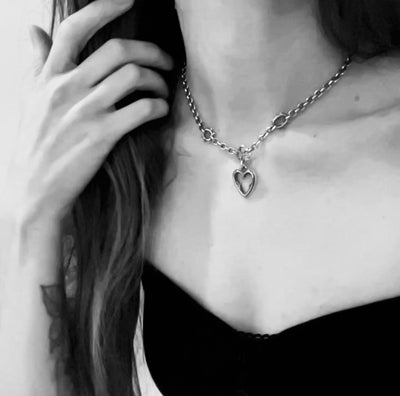 Barbed Devoted Heart Necklet